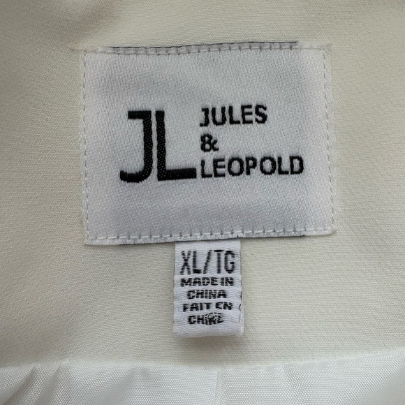 Jules & Leopold Ivory Asymmetric Jacket | Size XL - Picture 8 of 10